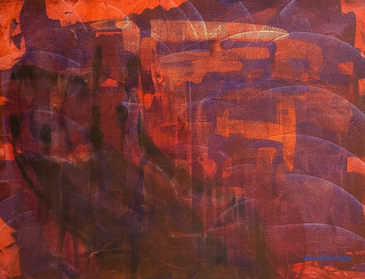 “ALIEN CITY SUNSET” - 18" x 24"