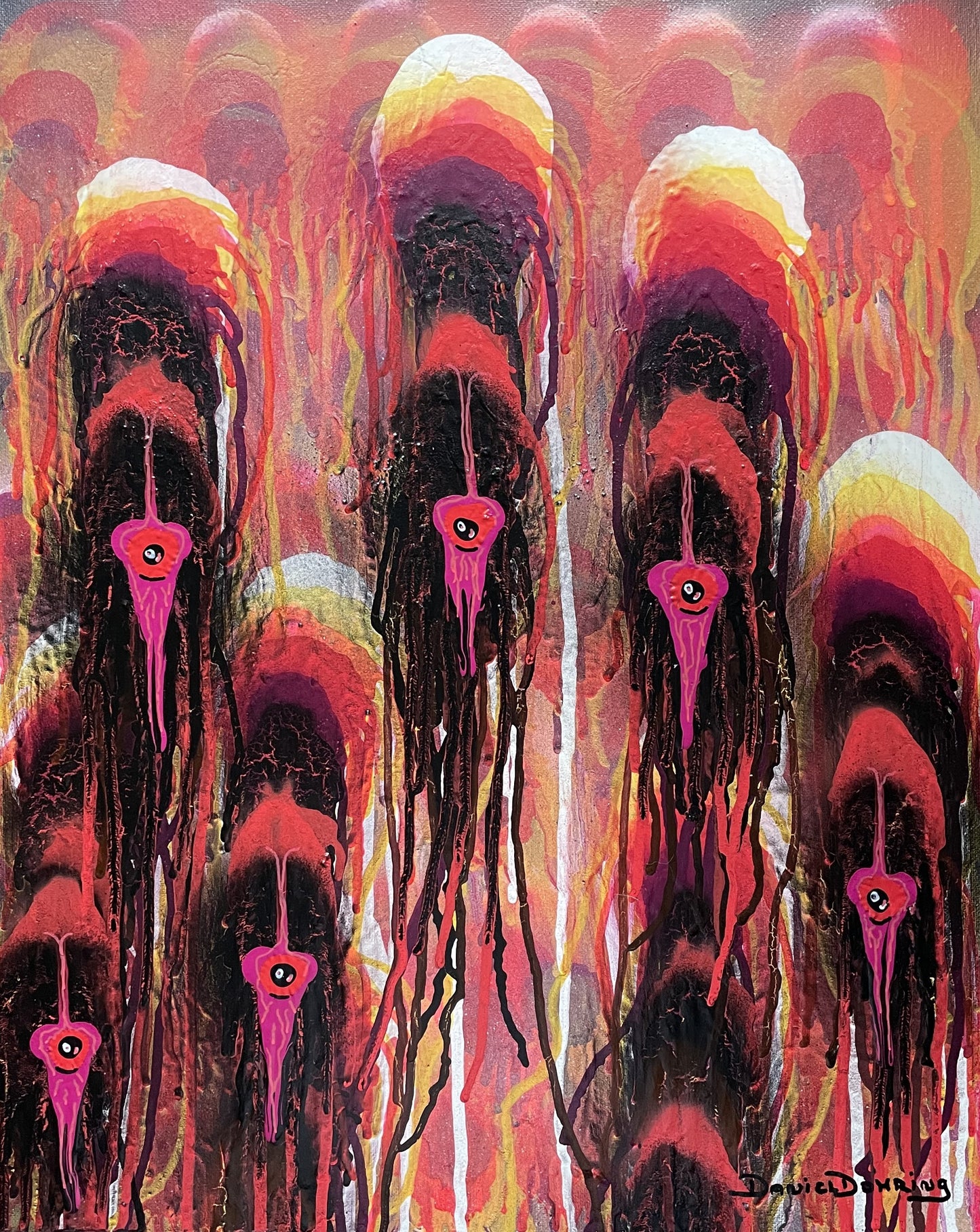 "INTERDIMENSIONAL ZOMBIE JELLYFISH" - "16" X 20"