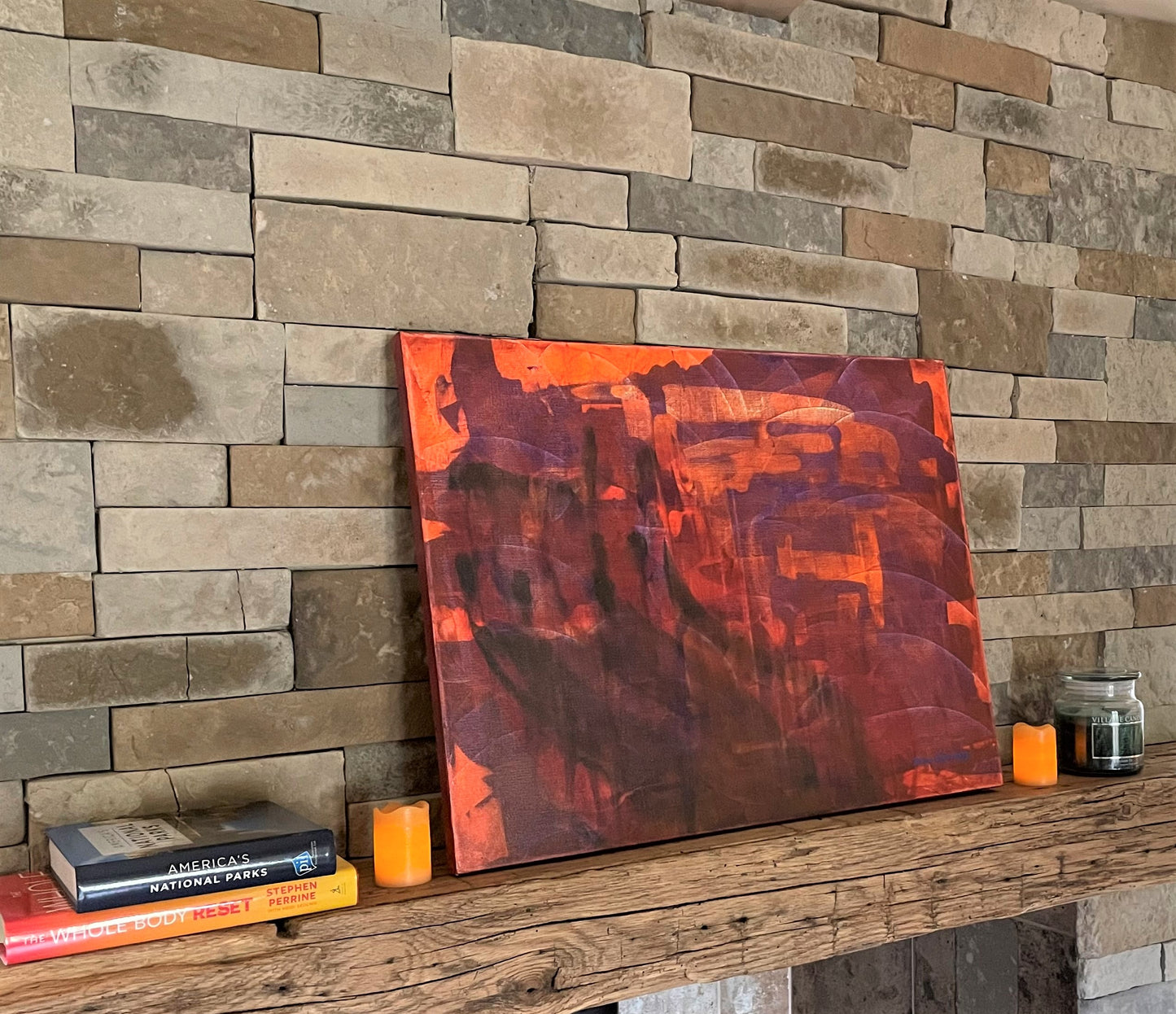 “ALIEN CITY SUNSET” - 18" x 24"