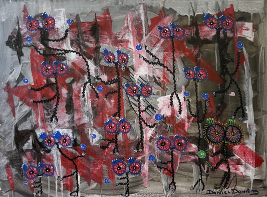 "THE ORB FLOATERS" - 18" X 24"